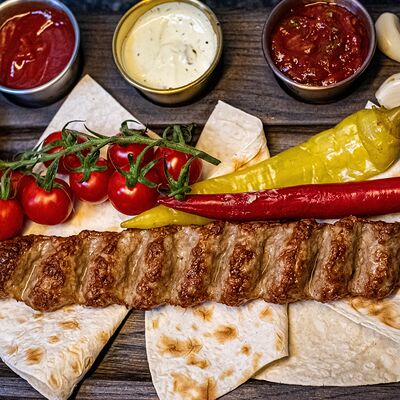 Люля-кебаб из говядины с сыром в Мангал & Кебаб по цене 399 ₽