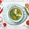 Домашний куриный бульон с лапшой и варёным яйцом На семью в Мит Стар на Боткинской по цене 1320