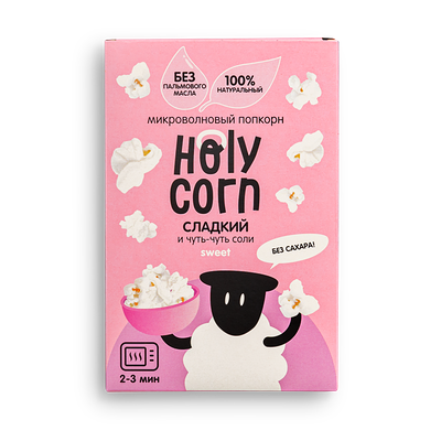 Попкорн микроволновый Holy Corn Сладкий в Кухня на районе по цене 95 ₽
