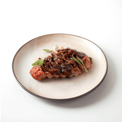 Стейк из индейки с вешенками в VASILCHUKI Chaihona №1 по цене 730