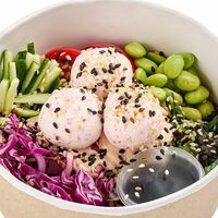 Салат поке с крабовыми палочкамив Европа