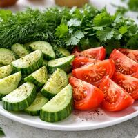 Овощная нарезка в Кухня Кавказа