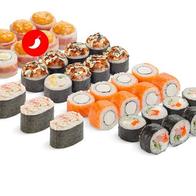 Сет Ронин со спайси соусом в MYBOX по цене 2215 ₽