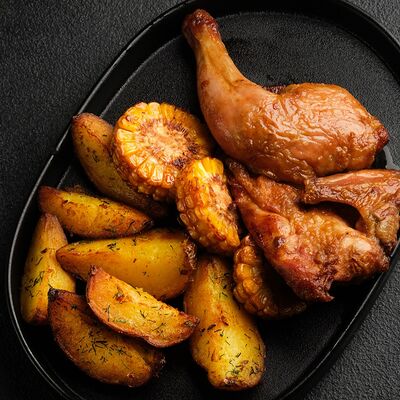 Цыпленок, пожаренный на гриле в Де'рибас по цене 1155 ₽