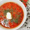 Борщ из свежей капусты с курицей в Зачётка по цене 140
