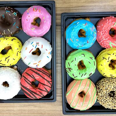 Шесть глазированных пончиков в Пончики donuts по цене 450 ₽