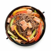 Wok лосось соба в соусе терияки в Testoo
