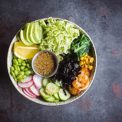 Боул с креветкой в Дюшес по цене 590