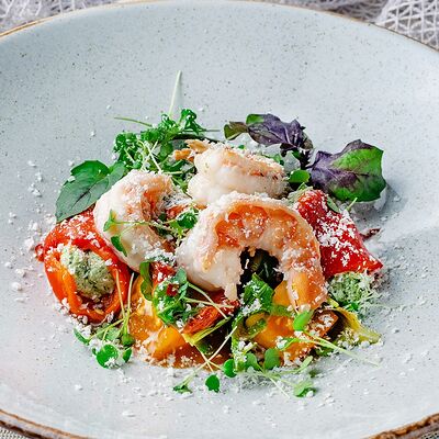 Салат Итальянский с тигровой креветкой в Сен Тропе по цене 860 ₽