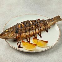 Сибас на мангале в Ресторан Лесной