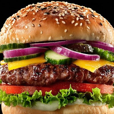 True Бургер с говяжьей котлетойв Шаурма и хот-доги G.Grill по цене 799 ₽