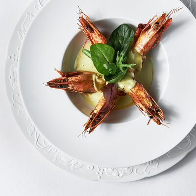 Креветки тигровые с соусом васаби в Sabor de la Vida по цене 1780 ₽