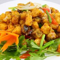 Жареная кета в кляре со специями в Panda Express