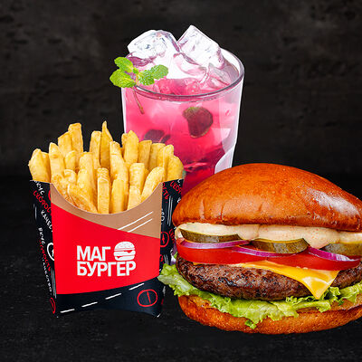 Комбо Шеф бургер и лимонад в Магбургер & Братья Караваевы по цене 495