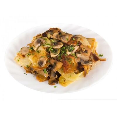 Картофель домашний с грибами в Кафе на развилке по цене 378 ₽