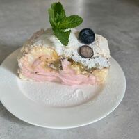 Меренговый рулет в Рабарбар