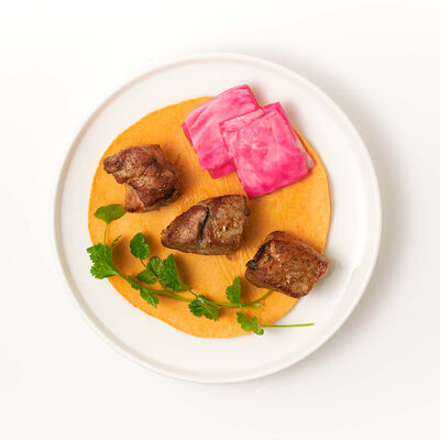 Шашлык из свинины в Saperavi Cafe по цене 662 ₽