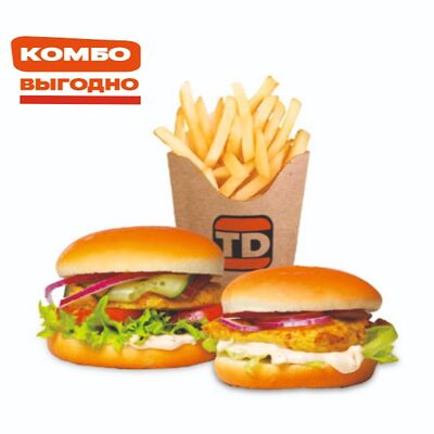 Комбо на двоих в Бургерная по цене 529 ₽