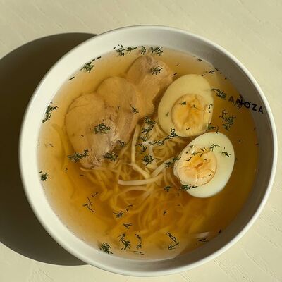 Суп лапша с курицей в Zanoza Open Bar по цене 520 ₽