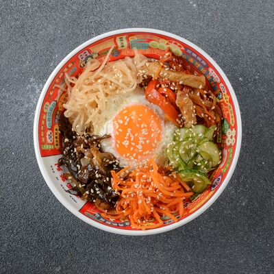 Пибимпап со свининой в Азиаты по цене 420 ₽