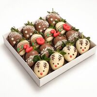 Коробка клубники в шоколаде Оленята 2026 M в Клубника в шоколаде VeryBerryLab