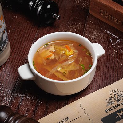 Куриный суп с лапшой и овощами в Цётлер по цене 320 ₽