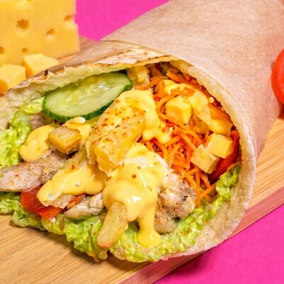 Сувлак с курицей сырно-чесночныйв Вака вака по цене 500 ₽