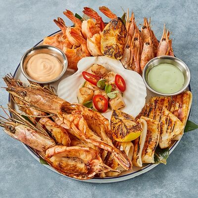 Морепродукты на гриле на двоих в Морская10 по цене 3500 ₽