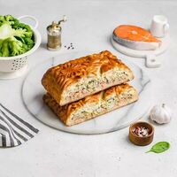 Пирог с кетой и брокколи в Штолле