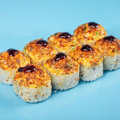 Запеченный ролл с угрем в терияки в Yaposhkin Rolls по цене 820 ₽