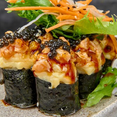 Опаленный с лососем и креветкой в 96 азиаток по цене 1025 ₽