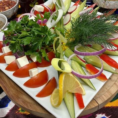 Овощная тарелка в Самарканд халял по цене 300 ₽