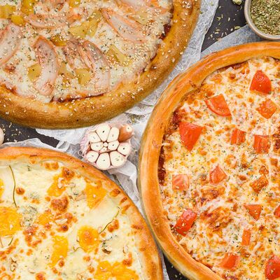 Комбо 3 пиццы Девичник в Рыба закусывала по цене 2390 ₽