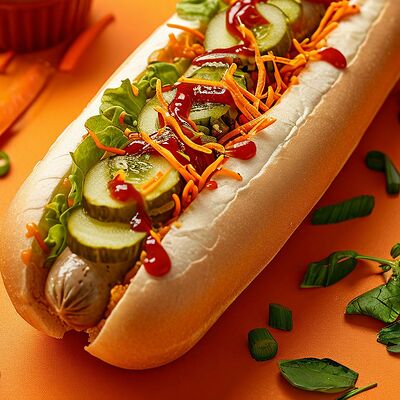 Хот-дог Ярик в Одно мясо по цене 320 ₽