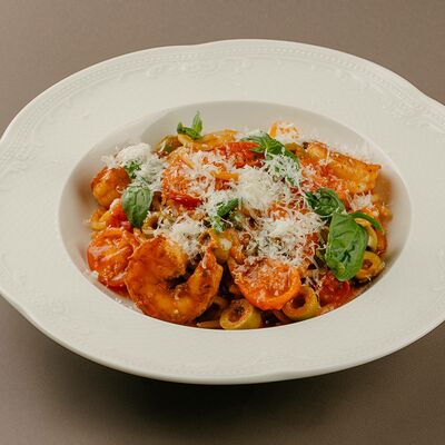 Арабьята с креветками в Кими по цене 970 ₽