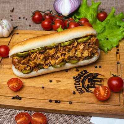Датский дог в Hotdog Club & Bubble Tea по цене 282 ₽