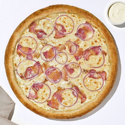 Пицца Карбонара в Много лосося по цене 470