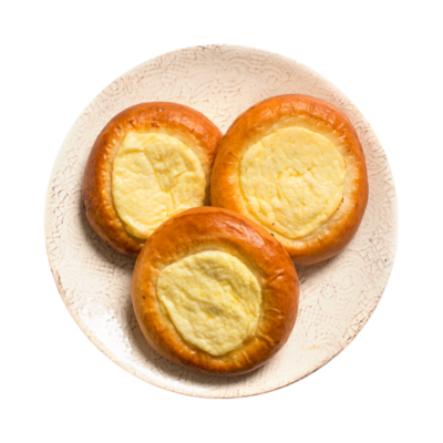 Ватрушка с творогом от шеф-пекаря Ав в Азбука Вкуса Экспресс Меню по цене 75 ₽