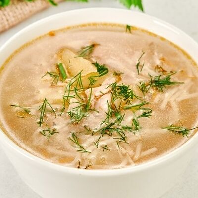 Домашняя куриная лапша с яйцом в BAZAR по цене 119 ₽