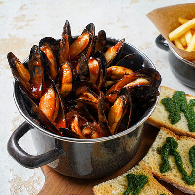 Мидии в томатном соусе в Мидийный дом по цене 1068 ₽