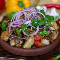 Оджахури с курицей и шампиньонами в Mamito