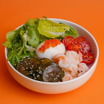 Боул с креветкой и красной икрой в Марсианин по цене 870 ₽