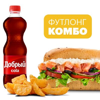 Комбо Лосось Крем-Чиз 30 cм в Subway по цене 1450 ₽