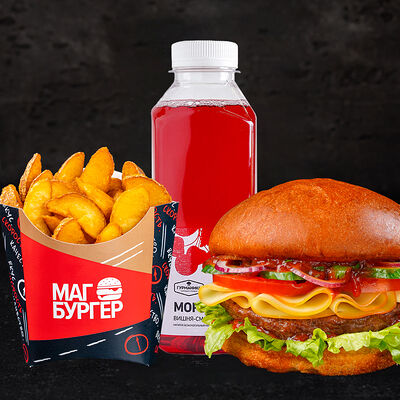 Комбо Дачный бургер и морс в Магбургер & Братья Караваевы по цене 455