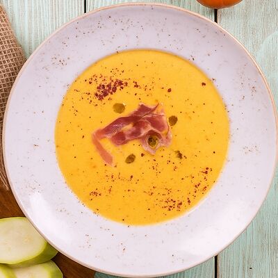Крем-суп из тыквы с копченым ребрышками в Кавказ по цене 530