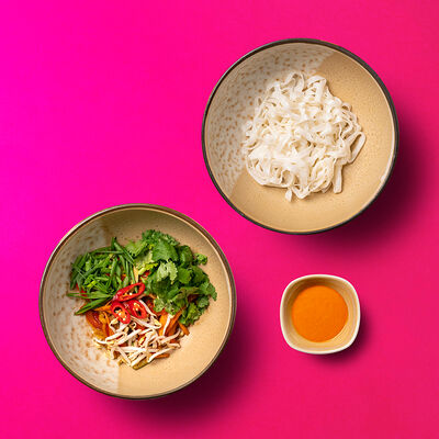 Вок с овощами, рисовой лапшой и соусом том ям в VASILCHUKI Chaihona №1 по цене 390