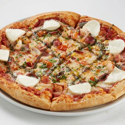 Королевские креветки в беконе с песто 33см в Casa Della Pizza по цене 990 ₽