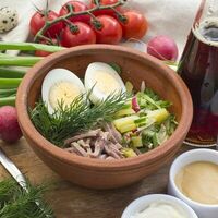 Окрошка с языком в Мушмула