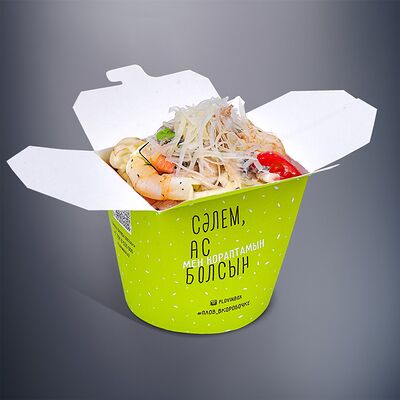 Лапша в сливочном соусе в #ПЛОВ_ВКОРОБОЧКЕ по цене 2890 ₸