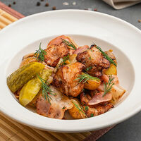 Куриные бедрышки с беби картофелем в Престо